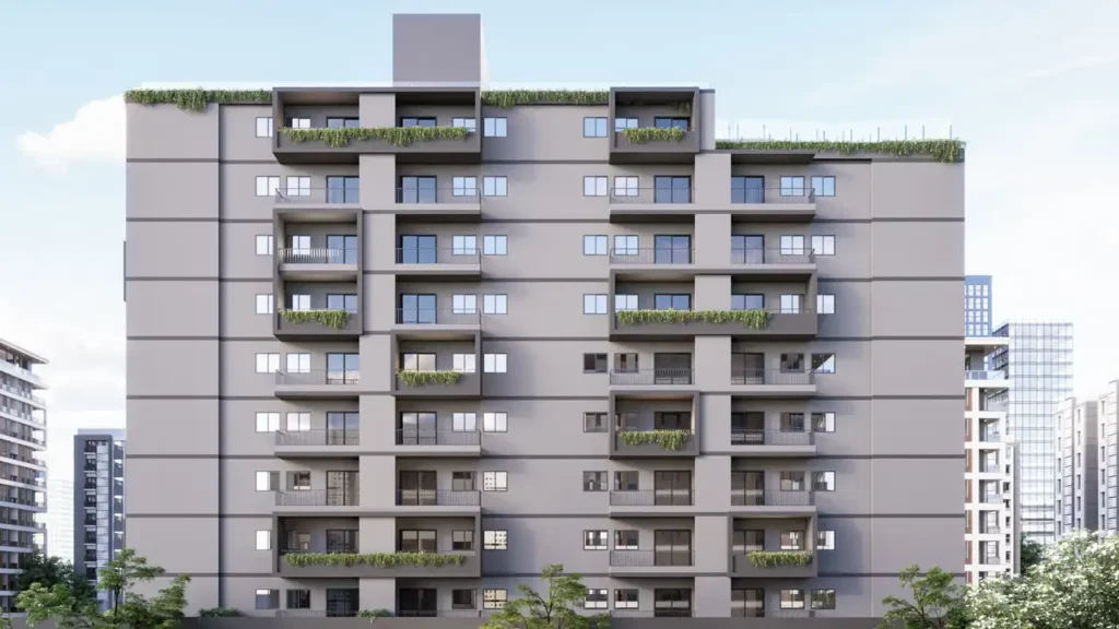 011 fachada Icó Real Parque — apartamento 1-2 quartos, Em construção em Real Parque