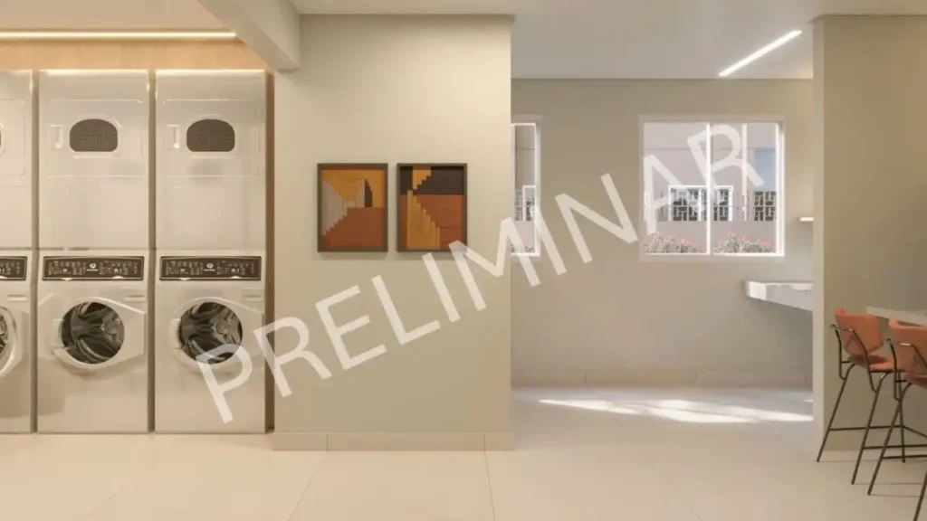Novvo Estação Largo Treze - Breve Lançamento Santo Amaro, São Paulo — 208 lavanderia, apartamento 1-2 quartos 25-43m²