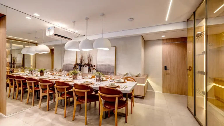 Sala de jantar Icon João Moura - Residencial Pinheiros — 1-2 quartos 26-89m², Unyon Desenvolvimento Imobiliário