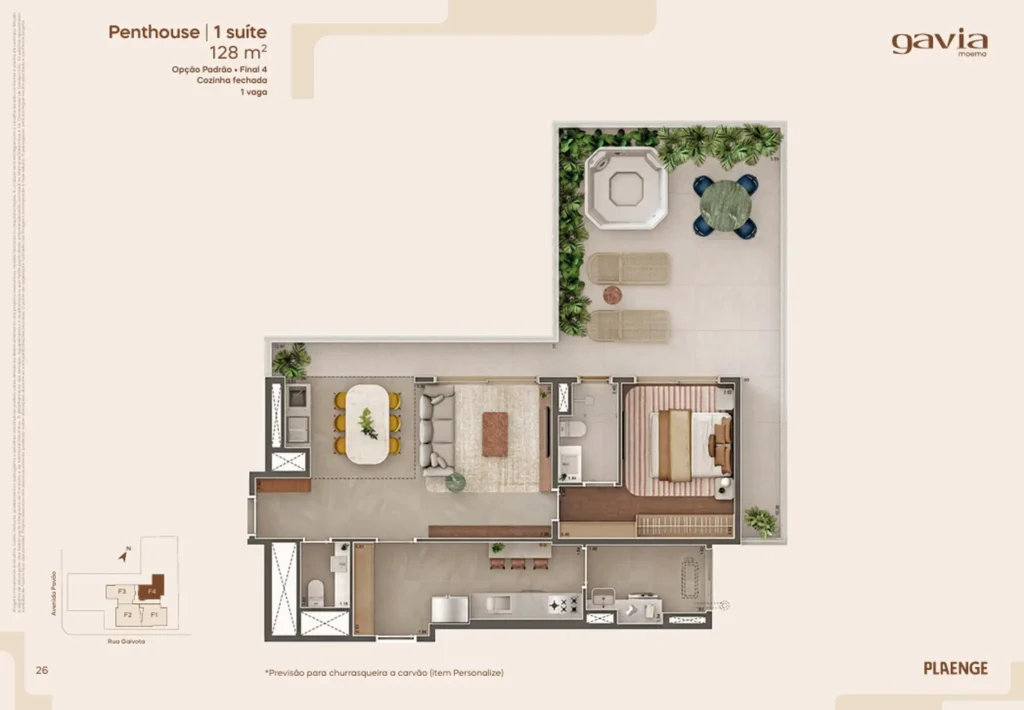 Gavia Moema — Planta