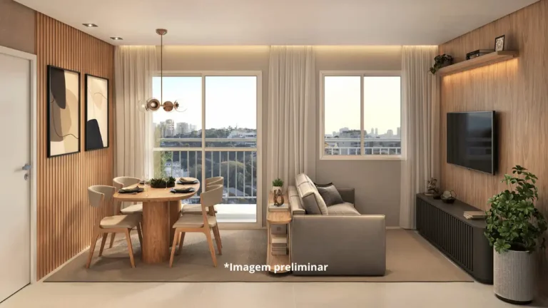 Apartamento 1-2 quartos Santana — 050 living do Botânica Santana - Breve Lançamento