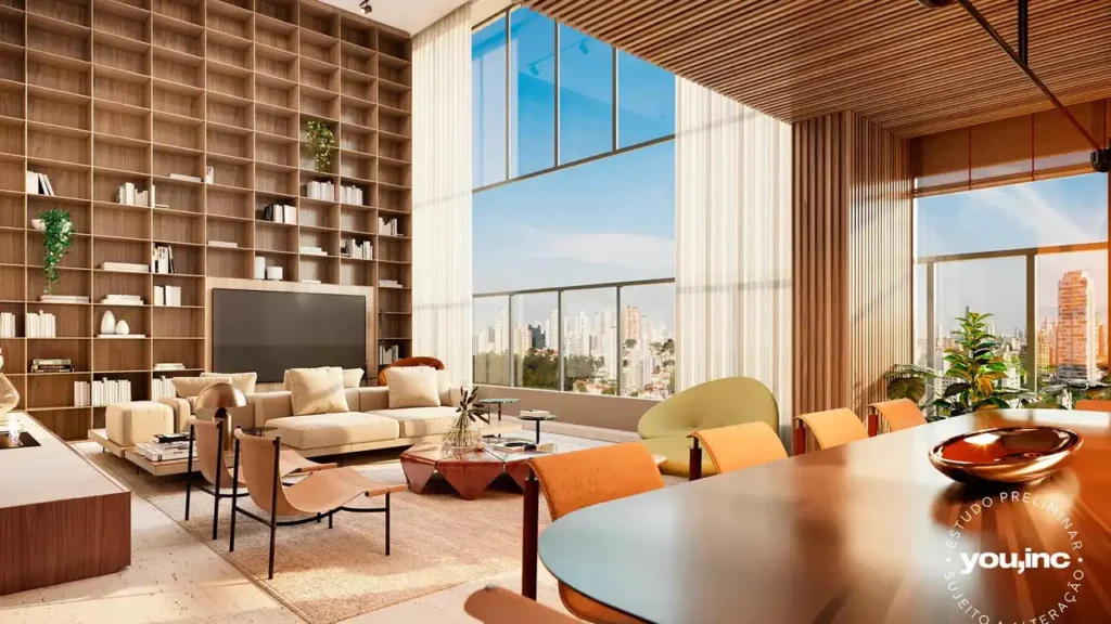 Oscar Freire Unlimited - Residencial Pinheiros, São Paulo — Living, apartamento 4 quartos 220m²