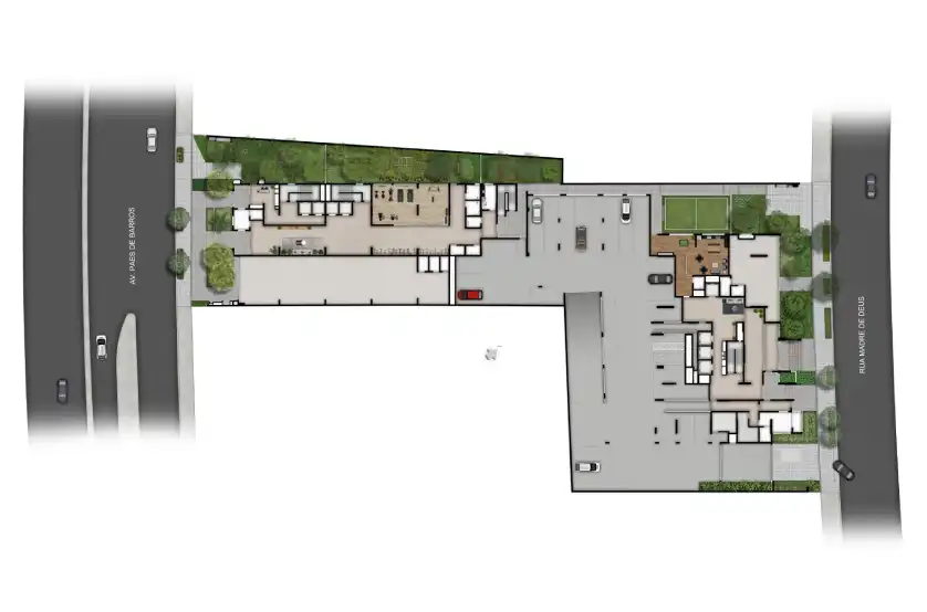 Implantação condomínio Madre 914 Mooca - Residencial — 2-3 quartos em Mooca