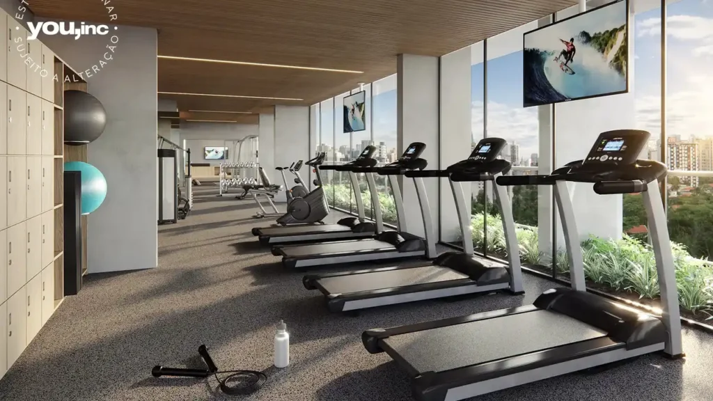 Pronto novo Higienópolis: Fitness Barô Higienópolis by You - Residencial, 1-2 quartos 24-67m²