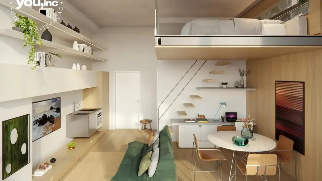 Apartamento 1 quartos Higienópolis — Living do Barô Higienópolis by You - NR