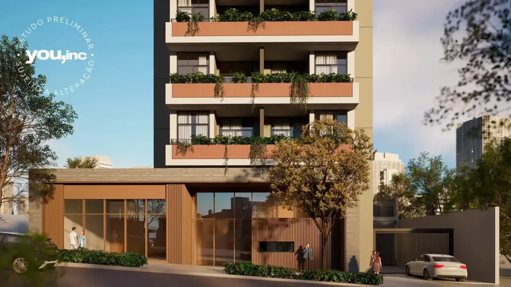 Apartamento 1-3 quartos Pinheiros — Portaria do Quartier Capote by You - Residencial