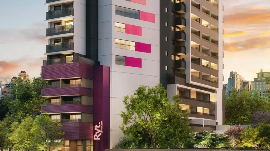 Fachada Ryt Paulista - Residencial — apartamento 1-2 quartos, Em construção em Bela Vista