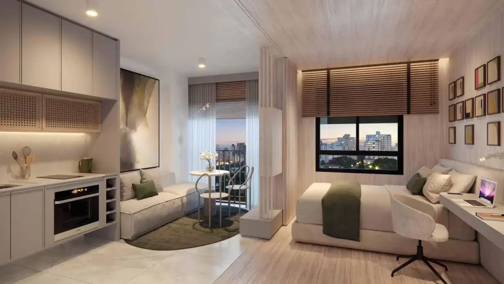 Living QG Higienópolis by You Higienópolis — 1 quartos 24-25m², You Inc
