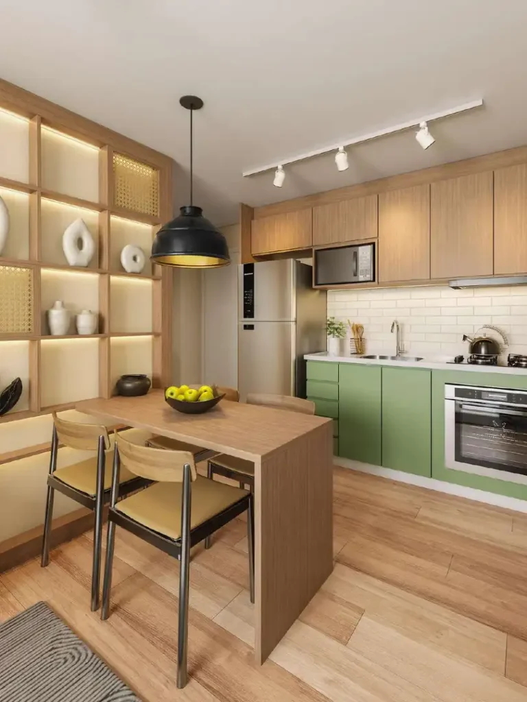 Cozinha Bosque Ipiranga - Residencial - Fase 2 Ipiranga — 2 quartos 37-38m², Grupo 4M