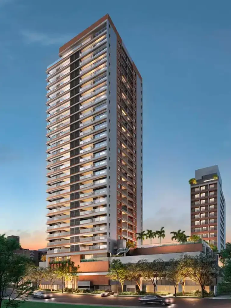 Fachada Capitolo by Piero Lissoni — apartamento 4 quartos, Em construção em Chácara Klabin
