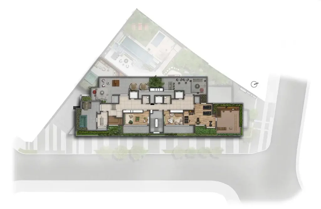 Implantação 8 condomínio Reserva Madalena - Residencial — 3 quartos em Vila Madalena