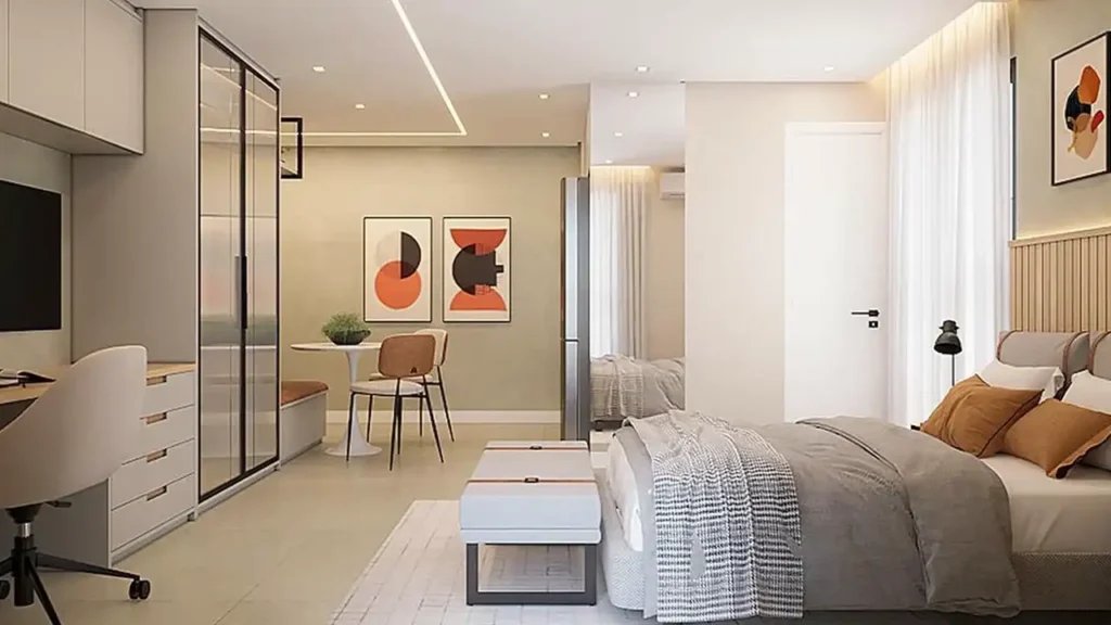 Dormitório Stay NK Vila São José (Ipiranga) — 1 quartos 25-48m², Capital Concreto