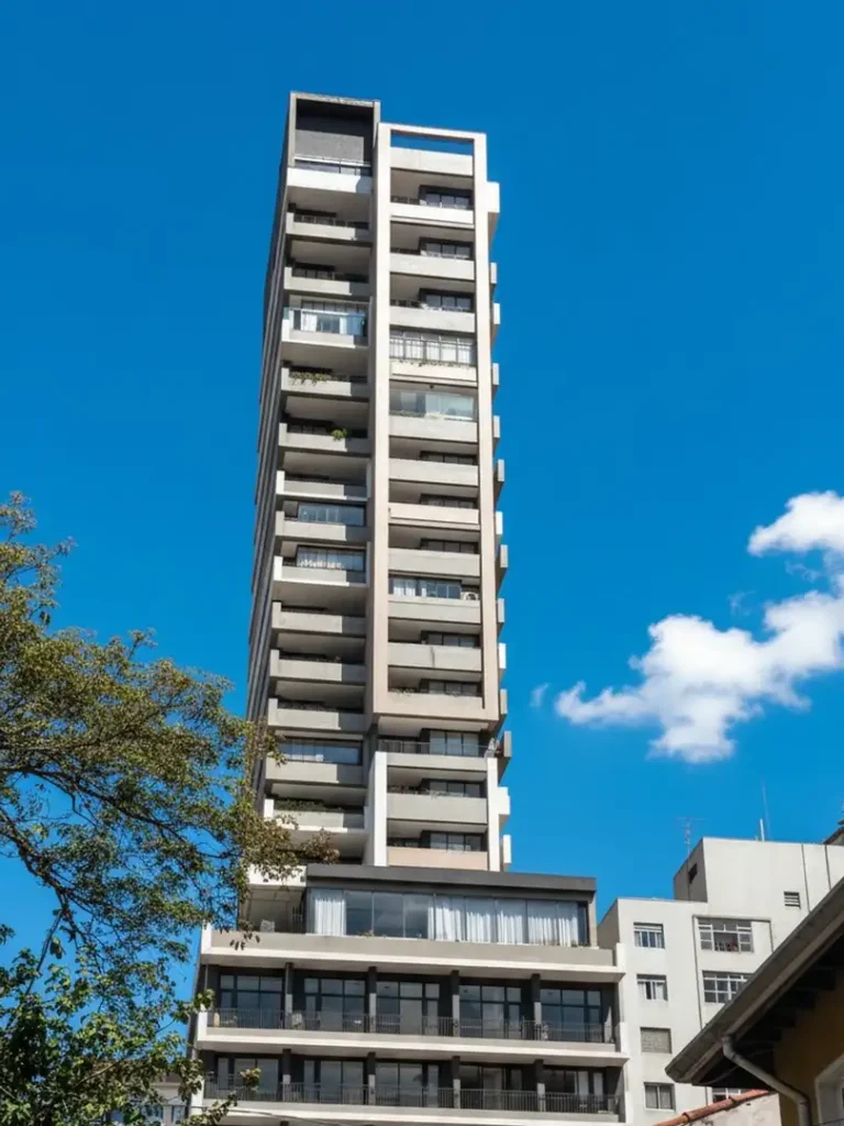 Fachada fundos Maceió 88 by You - Residencial — apartamento 1 quartos, Pronto novo em Higienópolis