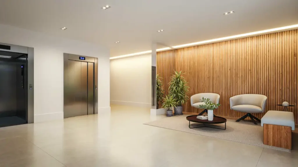 Sestriere - Residencial (Tavares & Rosseti): Hall — 2 quartos em Mooca, São Paulo