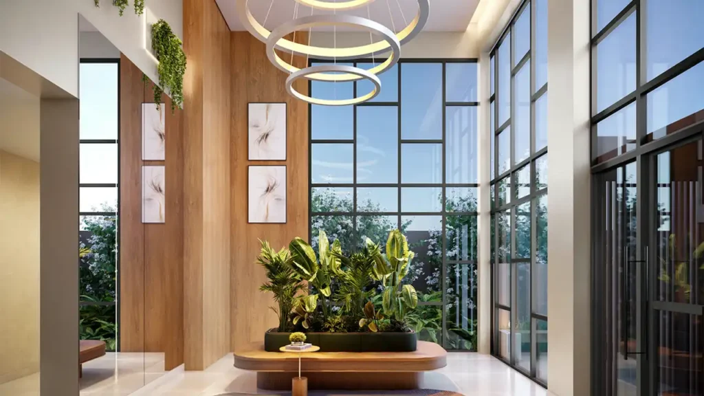Viva Benx Leopoldina III (Benx - Bueno Netto): Lobby com pé direito duplo — 1-2 quartos em Vila Hamburguesa, São Paulo