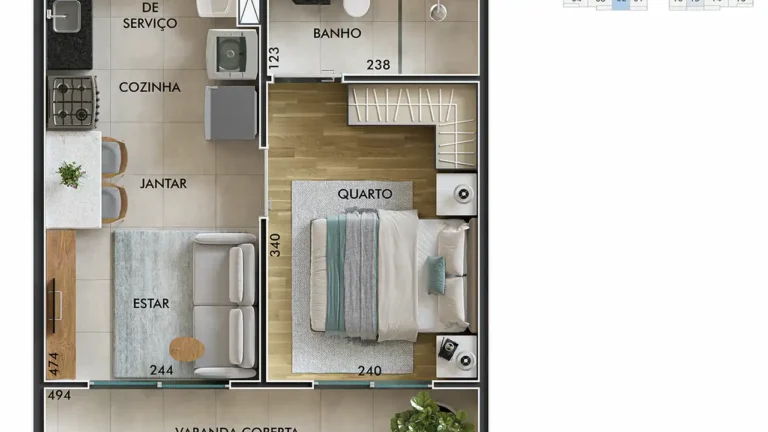 1 dormitorio Line Parada Inglesa — apartamento 1-2 quartos, Em construção em Tucuruvi