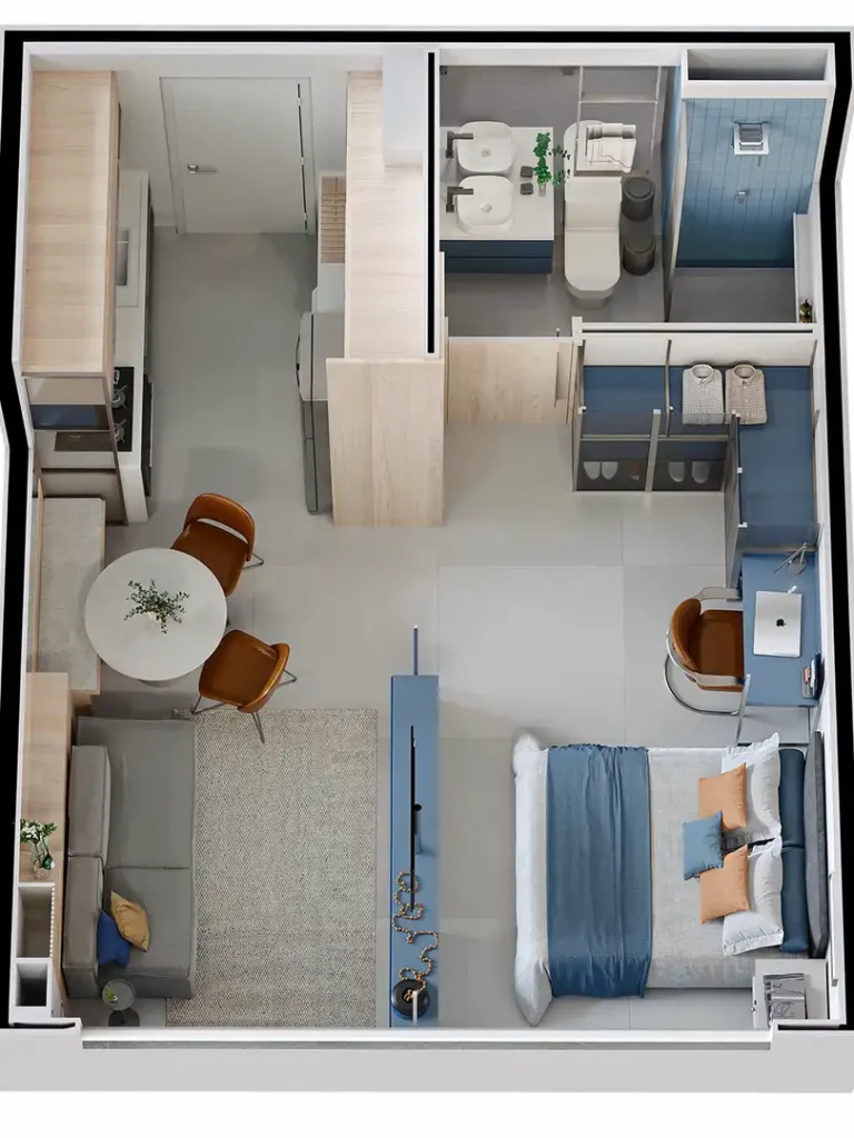 Apartamento 1-2 quartos Tucuruvi — Formato em studio do Line Parada Inglesa