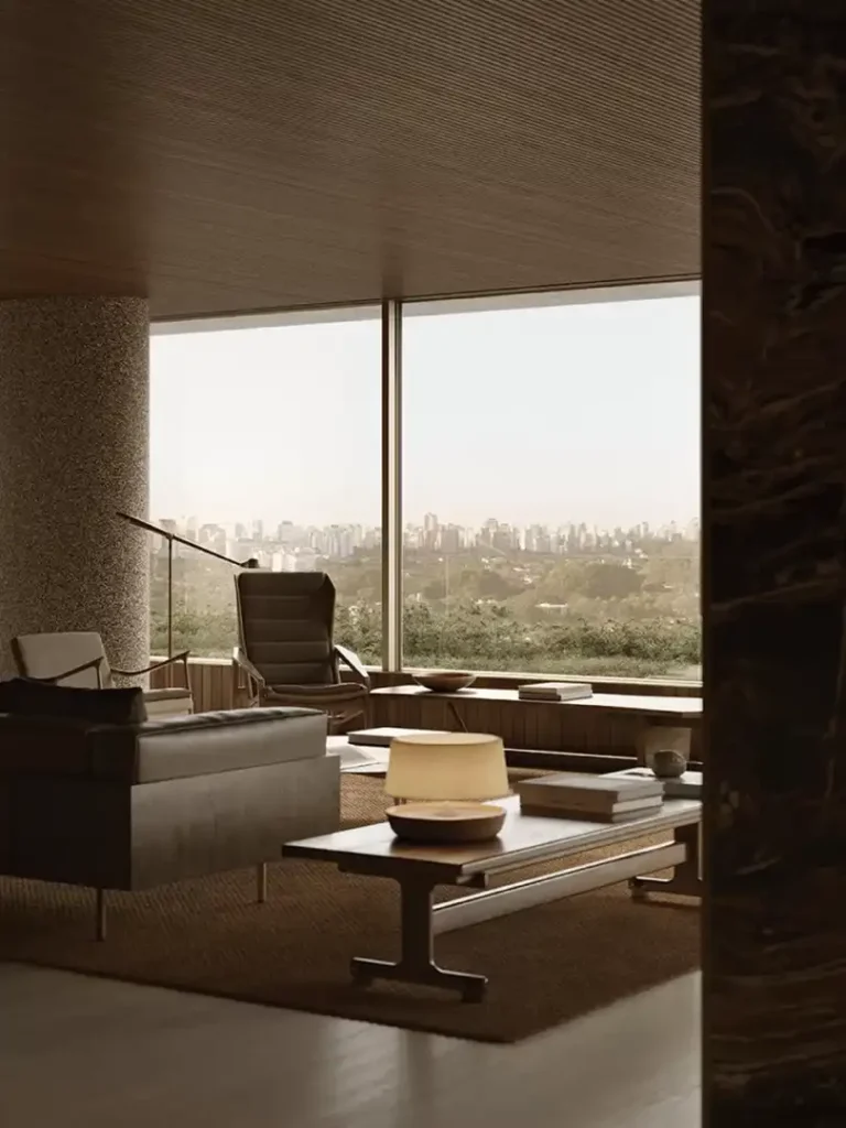 Plenitude Melo Alves Cerqueira César, São Paulo — Living, apartamento 4 quartos 528-1035m²