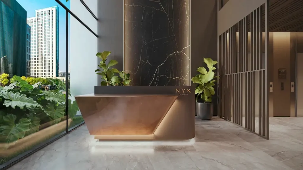 Lançamento Paraíso: Térreo - hall NYX Paraíso - Home Boutique, 2 quartos 37-52m²
