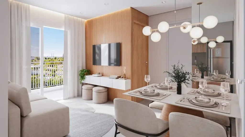 Soul Santana Residencial Conx - NR Santana, São Paulo — 053 living, apartamento 1 quartos 27-54m²