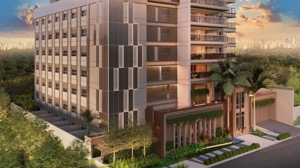 015 fachada Palm Collection Pacaembu Residences Pacaembu — 1 quartos 25-43m², Exto