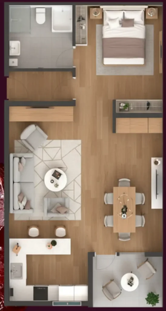 Apartamento 1 quartos 55m² em Vila Madalena — planta Garnet Vila Madalena - Breve Lançamento
