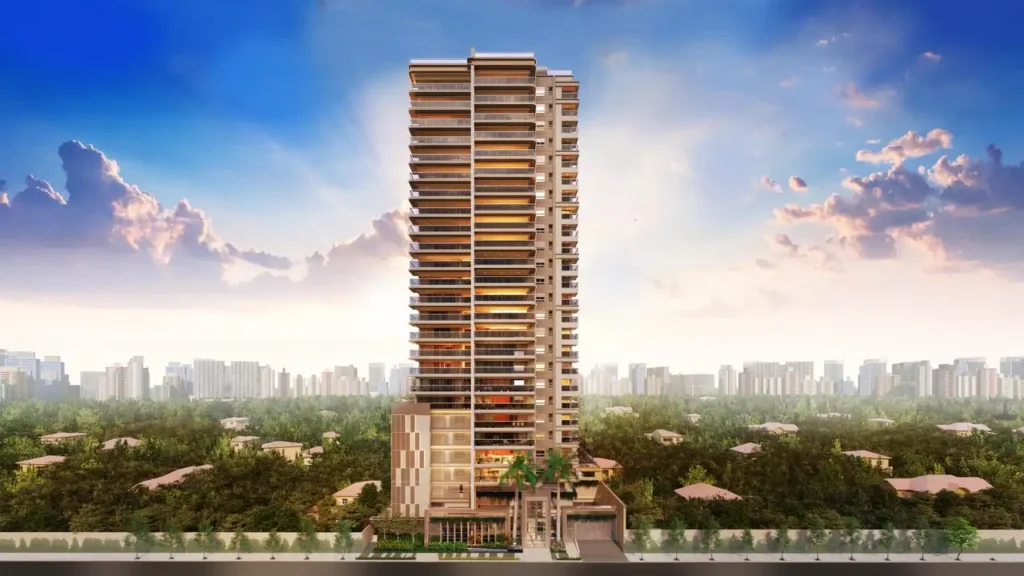 011 fachada Palm Collection Pacaembu Residences — apartamento 1 quartos, Lançamento em Pacaembu
