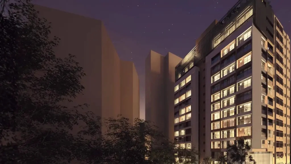 011 fachada Verus Mackenzie - Residencial — apartamento 1-2 quartos, Lançamento em Vila Buarque