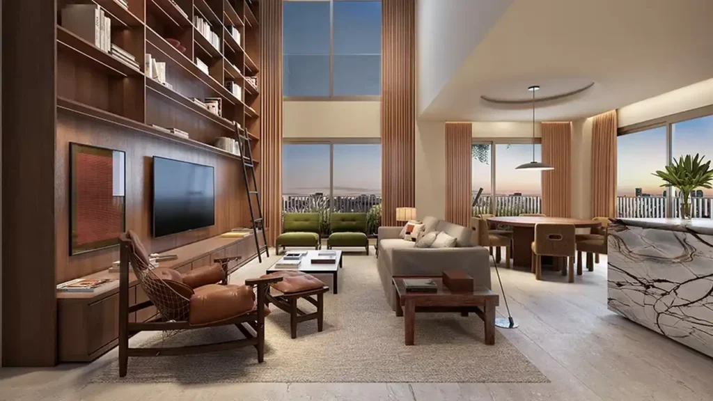 Janô Itaim Bibi, São Paulo — 050 living, apartamento 2 quartos 143-253m²