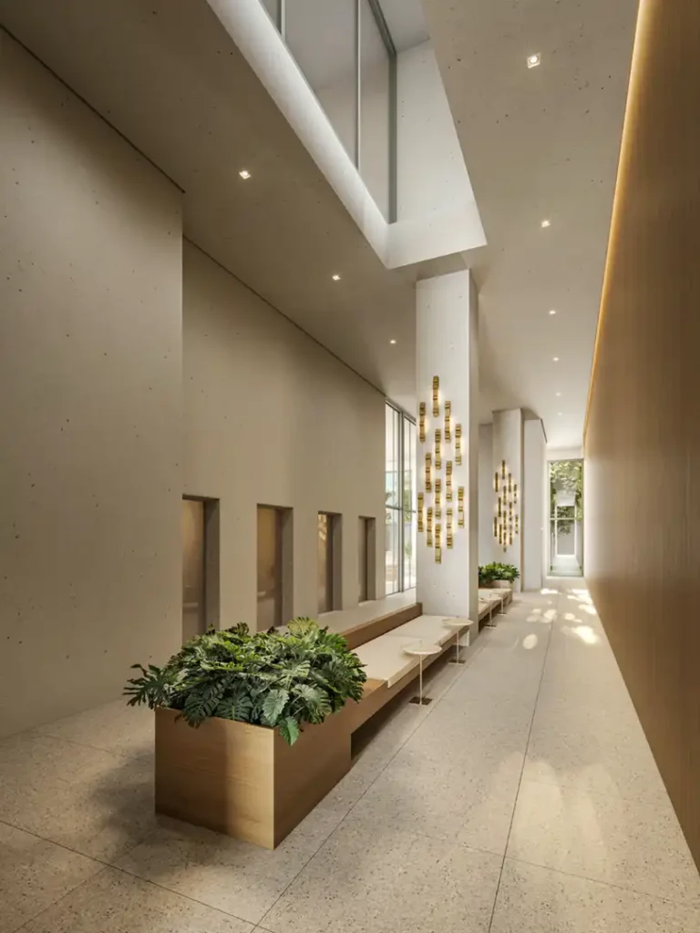 Apartamento 1-2 quartos Jardins — Acesso do Edifício Paulistano