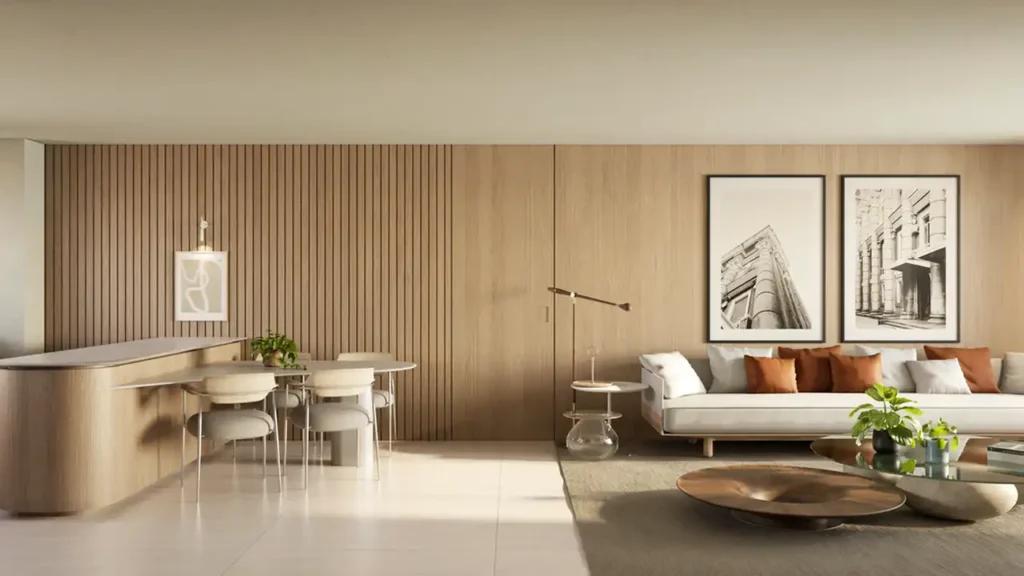 Em construção Jardins: Living Edifício Paulistano, 1-2 quartos 31-103m²