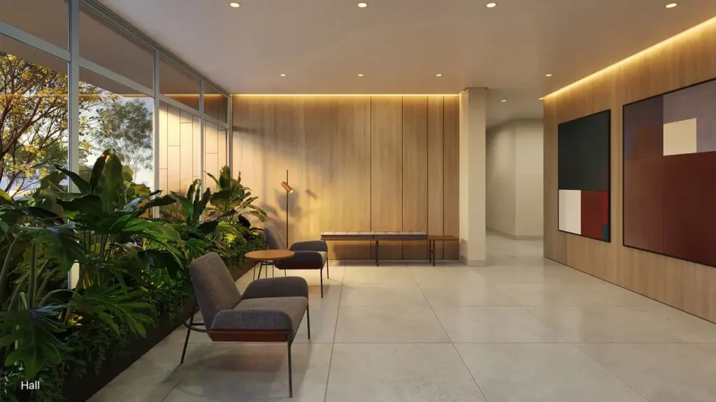 Boulevard Praça da Árvore (Constrac): 030 hall — 1-2 quartos em Praça da Árvore, São Paulo