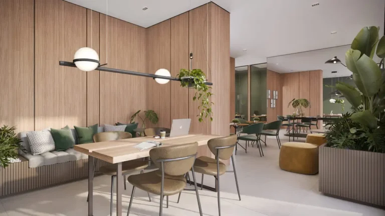 Bar e coworking Aeterna Paulista - Residencial Bela Vista — 1-3 quartos 33-198m², Global Realty Brasil